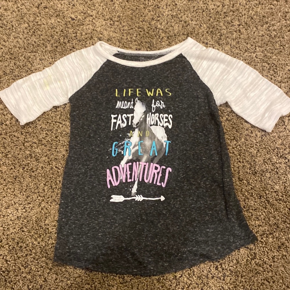 Black wrangler horse shirt